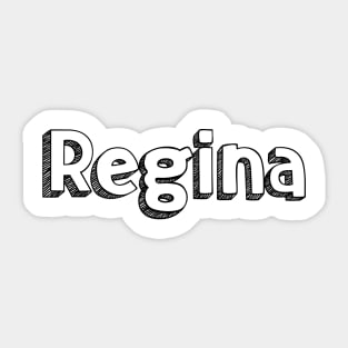 Regina // Typography Design Sticker